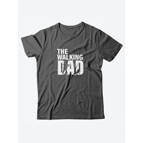 Мужская футболка с забавным принтом и смешной надписью The walking dad/для папы