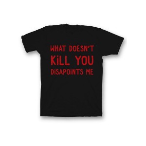 Мужская футболка с прикольным принтом "What doesnt kill you disappoints me"