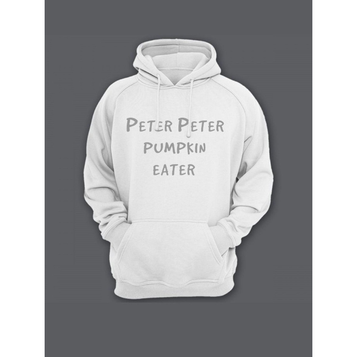 Прикольная мужская толстовка с капюшоном - худи с принтом "Peter Peter pumpkin eater"