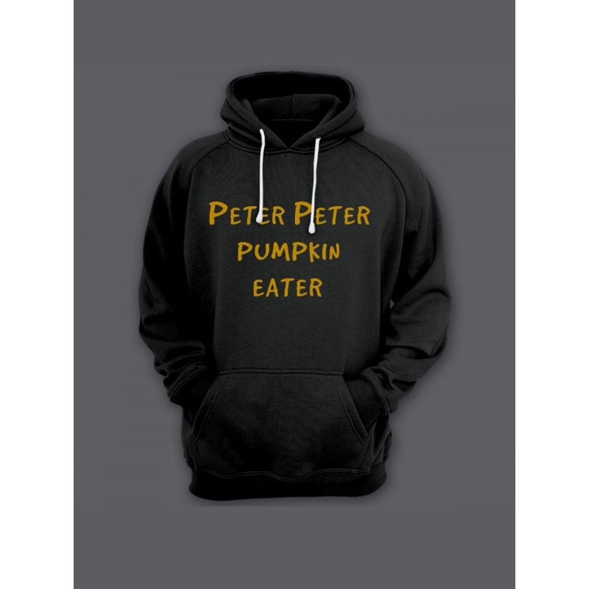 Прикольная мужская толстовка с капюшоном - худи с принтом "Peter Peter pumpkin eater"