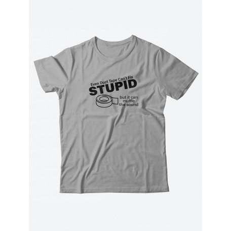 Футболка со своим принтом для настоящего мужчины/Мужской с надписью Stupid