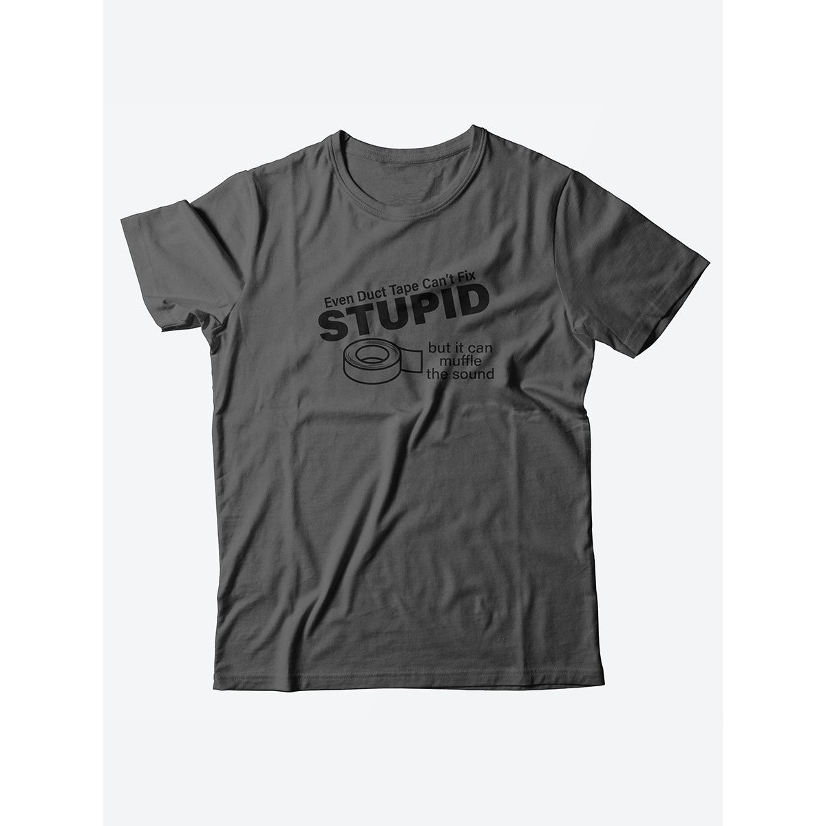 Футболка со своим принтом для настоящего мужчины/Мужской с надписью Stupid
