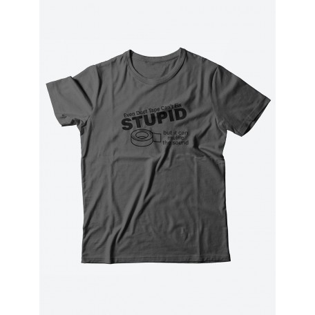 Футболка со своим принтом для настоящего мужчины/Мужской с надписью Stupid
