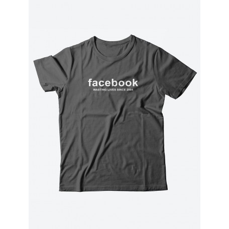 Футболка со своим принтом для настоящего мужчины/Мужской с надписью Facebook