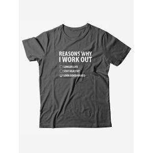 Качественная хлопковая футболка для женщин Reasons why i work / Прикольные надписи на футболках