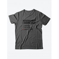 Качественная хлопковая футболка для женщин Reasons why i work / Прикольные надписи на футболках