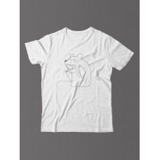 Прикольная мужская футболка с принтом Медведь/Смешная хлопковая с надписями Прикольная мужская футболка с принтом Медведь/Смешная хлопковая с надписями