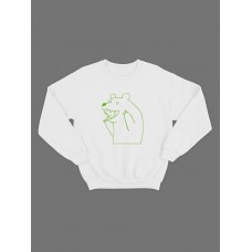 Свитшот мужской с принтом унисекс толстовка без капюшона