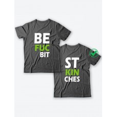 Парные футболки для друзей/для двоих с принтом Best bitches Парные футболки для друзей/для двоих с принтом Best bitches