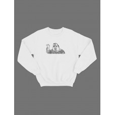 Мужской свитшот с принтом "Мем угрожает" Мужской свитшот с принтом "Мем угрожает"