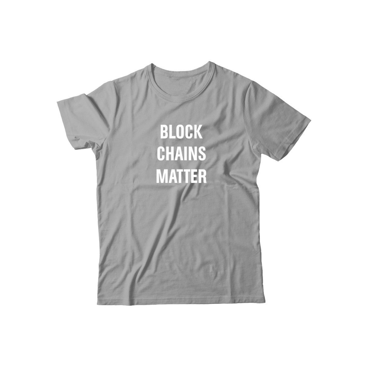 Футболка для мужчины с оригинальной надписью "Block Chains Matter"/Прикольная