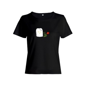 Женская футболка со смешной надписью "It's a tea shirt"/Смешная