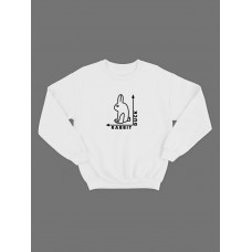 Клевый свитшот с забавным принтом "Rabbit Duck"