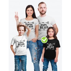 Парные футболки для всей семьи "Bear family" / Модный Фэмили Лук Парные футболки для всей семьи "Bear family" / Модный Фэмили Лук