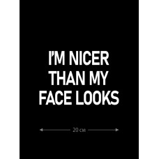 Смешная наклейка на машину или на мотоцикл | Белая (черная) наклейка для авто с прикольной надписью