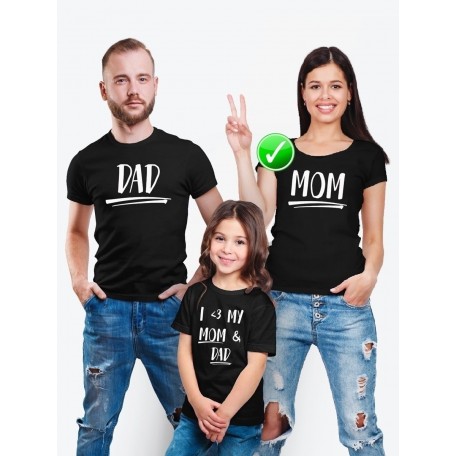 Футболки Family Look для всей семьи DAD MOM | Футболки Фэмили Лук
