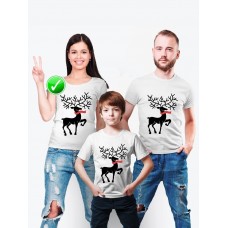 Футболка из комплекта Family Look Олень | Футболки Фэмили Лук для всей семьи в одном стиле