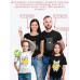 Футболки Family Look для всей семьи в одном стиле с принтом Kitties family