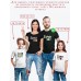 Футболки family look для всей семьи с принтом Super family|