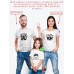 Футболки family look для всей семьи с принтом This is what awesome | Прикольные одинаковые семейные