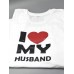 Парные футболки для мужа и жены/для двоих с принтом I love my wife& husband
