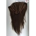 Затылочная накладная прядь из натуральных волос 49 см