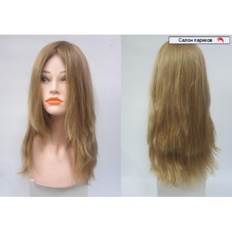 длинный натуральный парик без челки Sofia (цвет волос пшеничный светло-русый)