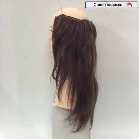 Затылочная накладная прядь из натуральных волос 49 см
