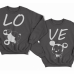 Парные свитшоты для влюбленных "LO" (Лю-) и  "VE" (-бовь)