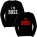 Парные свитшоты с надписью "I'm Boss&amp;Yes Boss"