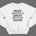 Прикольный свитшот с надписью "Make America Great Britain Again" ("Сделай Америку Великой Британией снова")