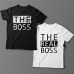 Парные футболки для влюбленных "The boss"/"The real boss"