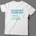 Прикольная футболка с надписью "Reasons why i workout" ("Причины по которым я качаюсь")