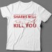 Прикольные футболки с надписью  "Sharks will kill you" ("Акула убьет тебя")