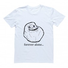 Футболка с принтом "Forever alone"