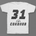 Именная футболка со спортивным шрифтом и спидометром #61