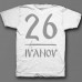 Именная футболка со славянским шрифтом #1